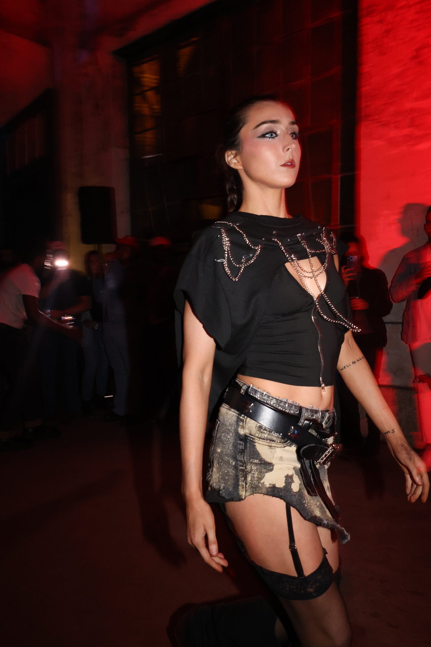 RT Reworked Acid Wash Skirt — Small