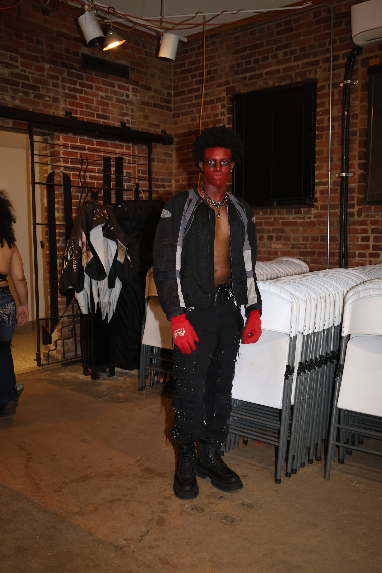 RT Reworked Spiked Denim — Size 42