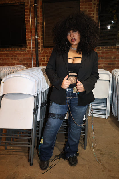 RT Reworked Patchwork Denim — Size 14 (Unisex)