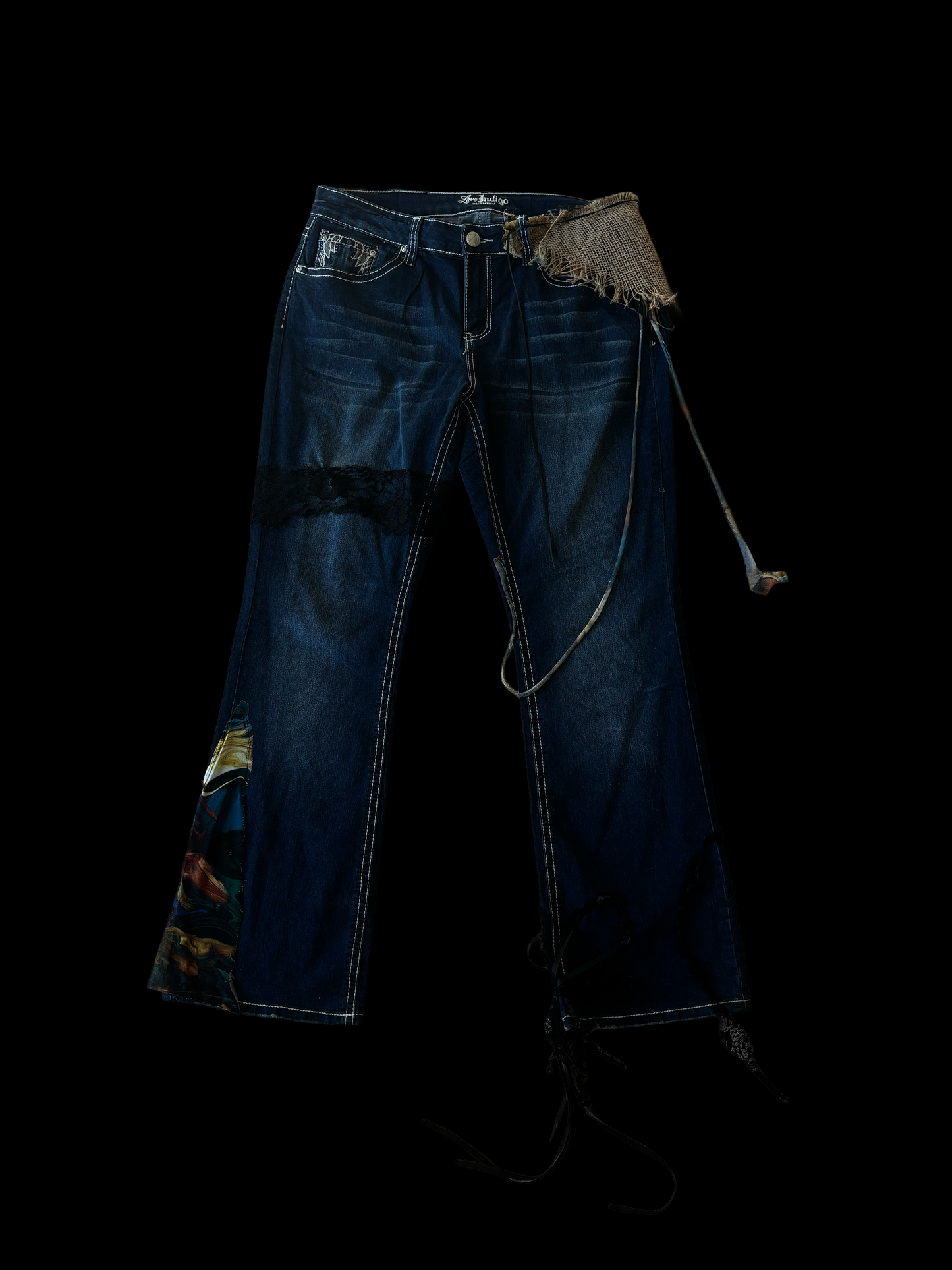 RT Reworked Patchwork Denim — Size 14 (Unisex)