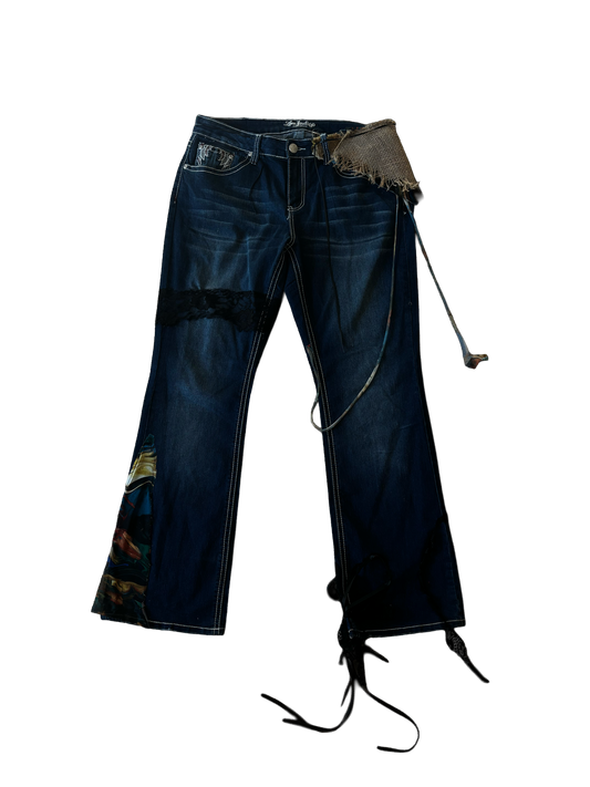 RT Reworked Patchwork Denim — Size 14 (Unisex)