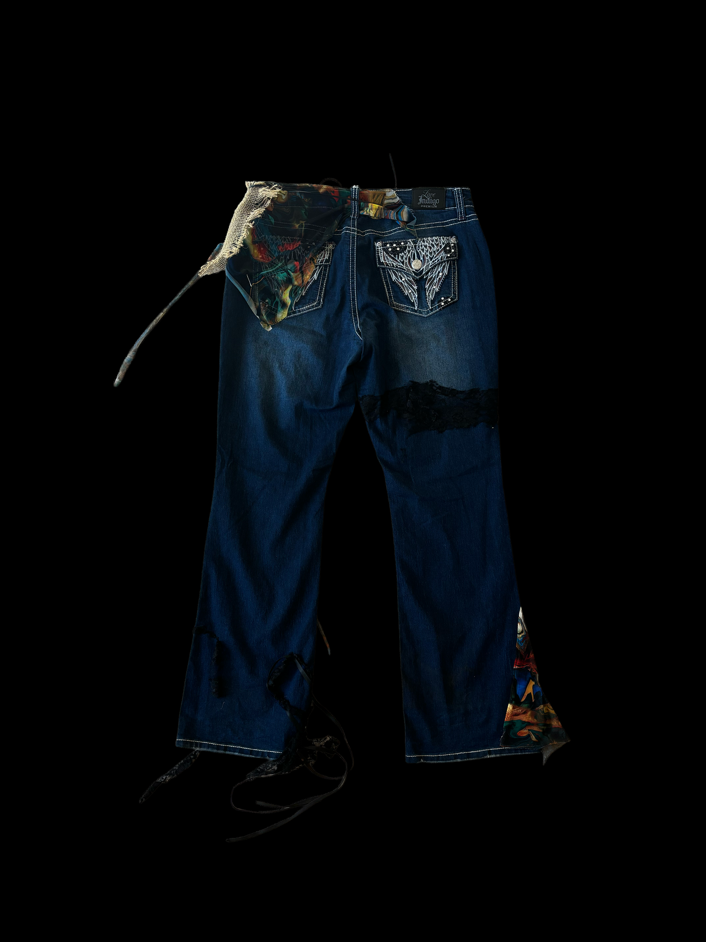RT Reworked Patchwork Denim — Size 14 (Unisex)