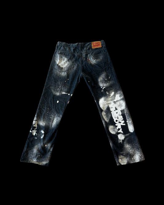 RT Airbrushed Cross Denim — 30W x 32L